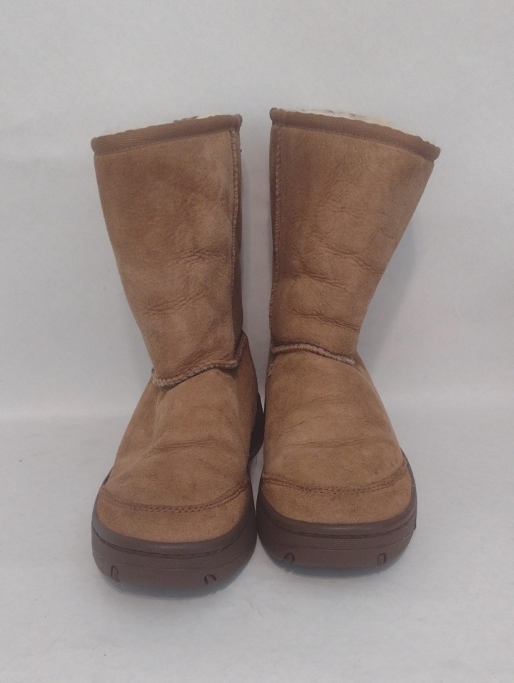 UGG Women's Brown Leather Suede Boots (J808)